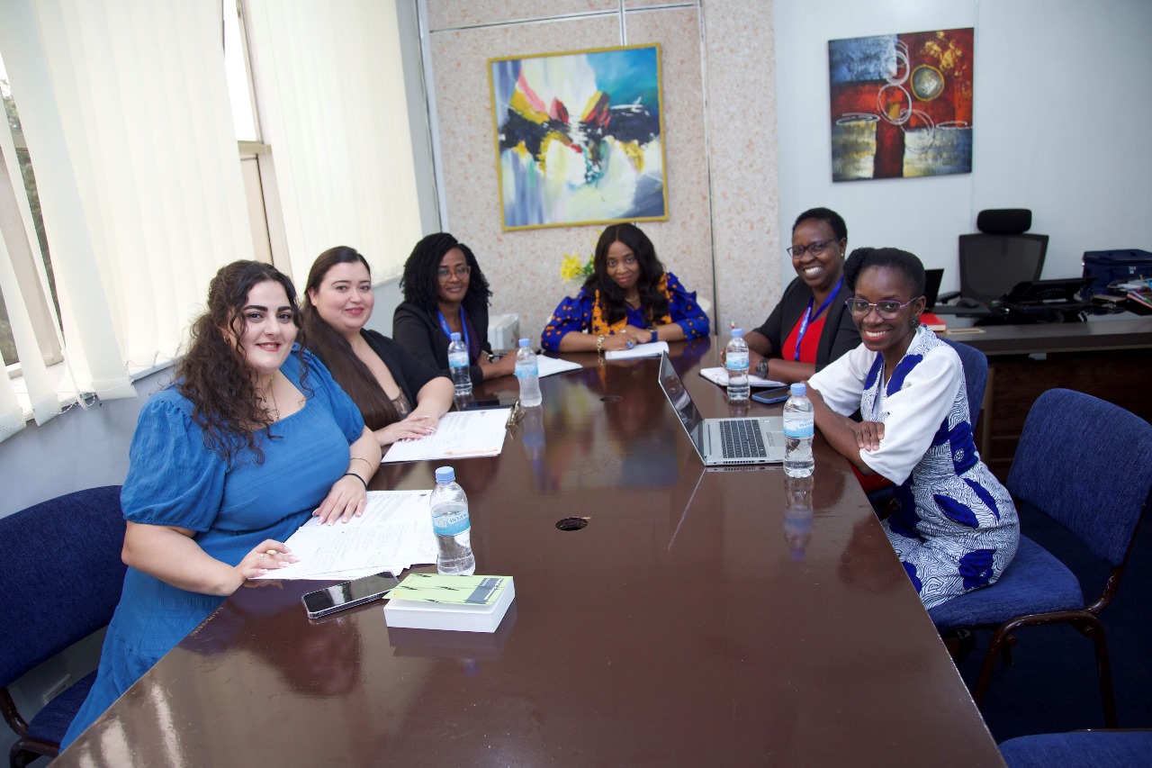 Staff from Univerity of Kigali and University of Nicosia sitting around a conference table.