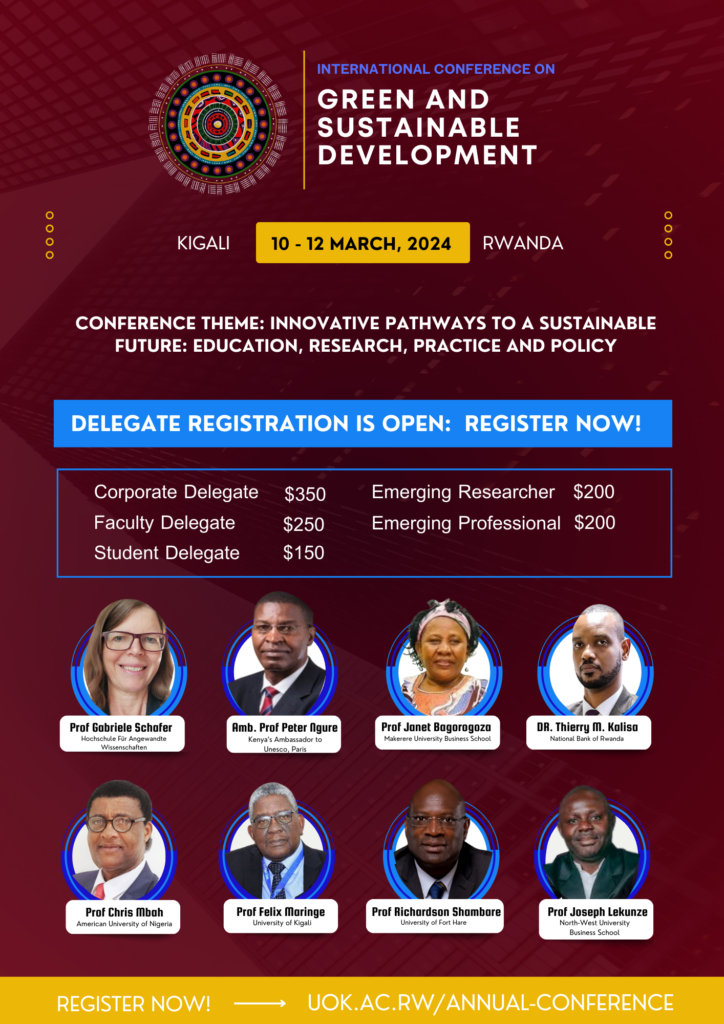 University of Kigali- International Conference on Green and Sustainable ...