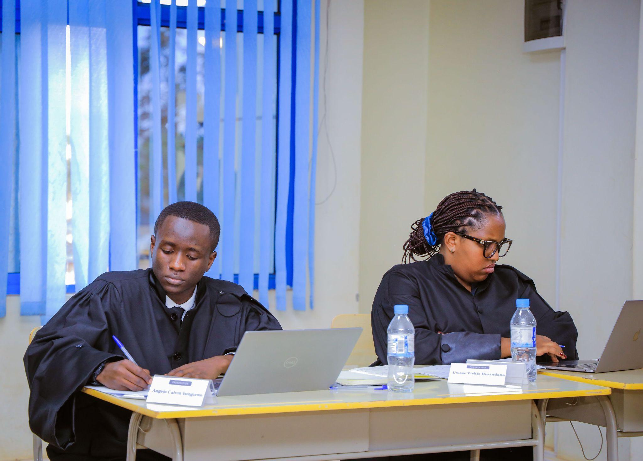 University of Kigali students prepare their legal arguments
