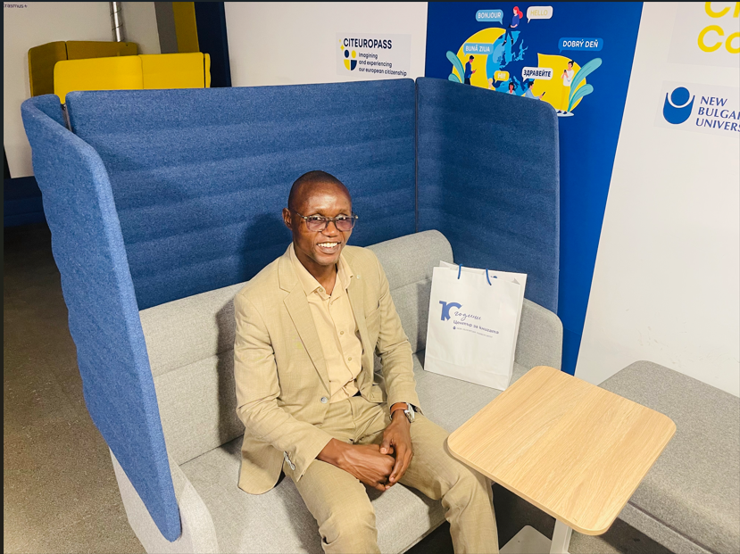 Dr. Ronald Kwena during the New Bulgarian University visit
